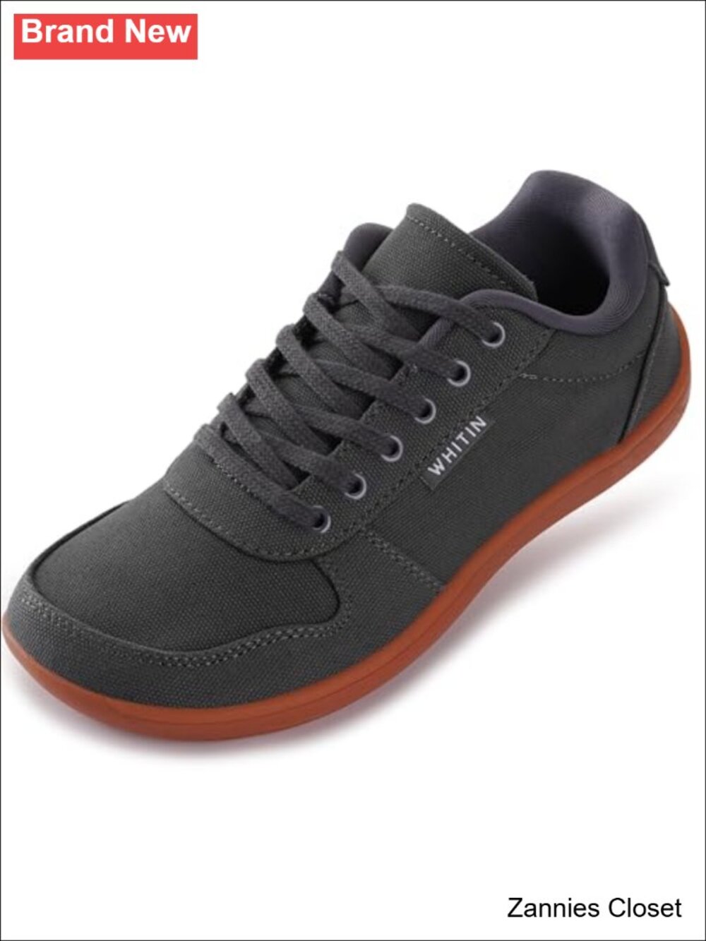 ✨ WHITIN Women's Minimalist Barefoot Wide Toe Box Canvas Athletic Walking